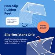 Squatty Potty Slim Clear 7 Acrylic Non-Slip Toilet Stool