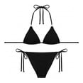 thumbnail image 1 of Bikini Ocean Pacific para Mujer Tirantes Negro Talla G 2 Piezas, 1 of 4