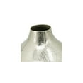 thumbnail image 3 of Silver Streak Round Vase - Aluminum Decorative Vase - Narrow Mouth - Console & Dining Table Decor, 3 of 3