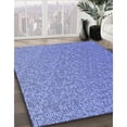 thumbnail image 3 of Ahgly Tapis d'Intérieur Lavable en Machine Carré Bleu Océan, 3 Pieds Carré, 3 of 7