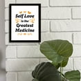 thumbnail image 5 of Designs ByLITA Self Love Is The Greatest Medicine, 11 x 14 White Framed Wall Art Print | Positive Motivational Decor, 5 of 7