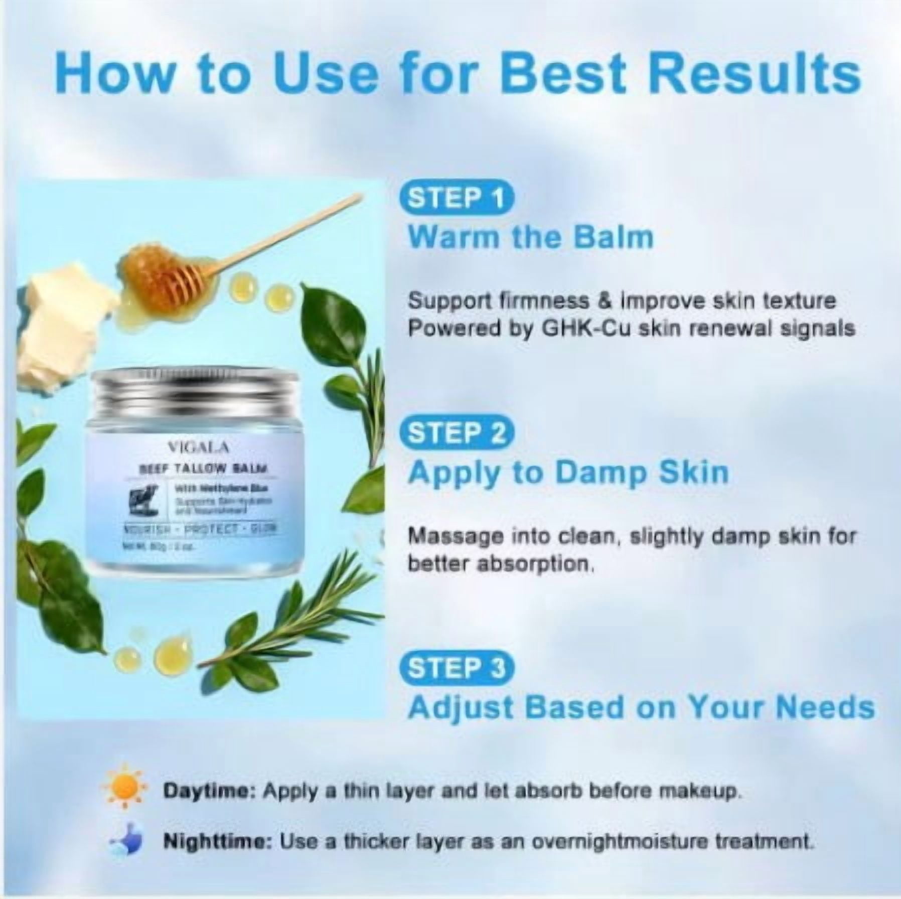 GHK-Cu Blue Balm, Manuka Honey & Vitamin E Cream, 2.12 OZ