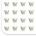 thumbnail image 2 of Letter W Floral Monogram Initial Planner Calendar Scrapbooking Crafting Stickers, 2 of 6