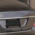 thumbnail image 3 of Las Vegas Hockey Golden Knights Black Metal (Set of 2) Laser Cut License Plate Frames, 3 of 6
