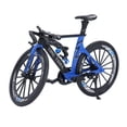thumbnail image 1 of Racing Bike Model Dual Handlebar Sliding Steering Alloy Finger Racing Bicycle Metal Bike Model Collections Decoration for Kids Black Blue, 1 of 4