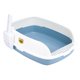 thumbnail image 5 of Caja de arena para gatos con tapa abierta, inodoro resistente, de lados altos, desmontable, fácil de limpiar Azul, 5 of 9