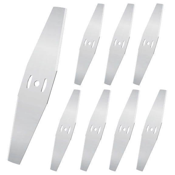 8PCS Metal Lawn Mower Blade Set, Heavy Duty Brush Cutter Replacement Blades, Rotary Weed Eater Razor Trimmer Head for Garden Lawn Mower