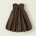 thumbnail image 4 of KYAIGUO Little Girls Solid Color Cotton Dress for Baby Toddler Summer Sleeveless Casual Sundress A-Line Skirt 1-8T, 4 of 8