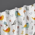 thumbnail image 6 of Kotton Culture Double Pinch Pleat Forest Bird Curtains Thermal Insulated Room Darkening Blackout Curtains for Window, Sliding Door, Patio Door, Home, Office, Nursery W(26"+26") L45 (2 Panels), 6 of 6