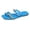 Blue, variant on Modstep Womens Dressy Flat Sandals Comfortable Slip on Slide Sandal Summer Vacation Walking Slides Indoor Outdoor Shoes Size 9 Orange