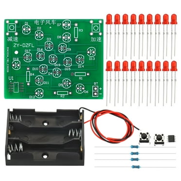 Unique Bargains Soldering Practice Board, 1 Set Electronics Kit PCB Board DIY Welding Circuit LED Rotating Windmill SMT/SMD,5V