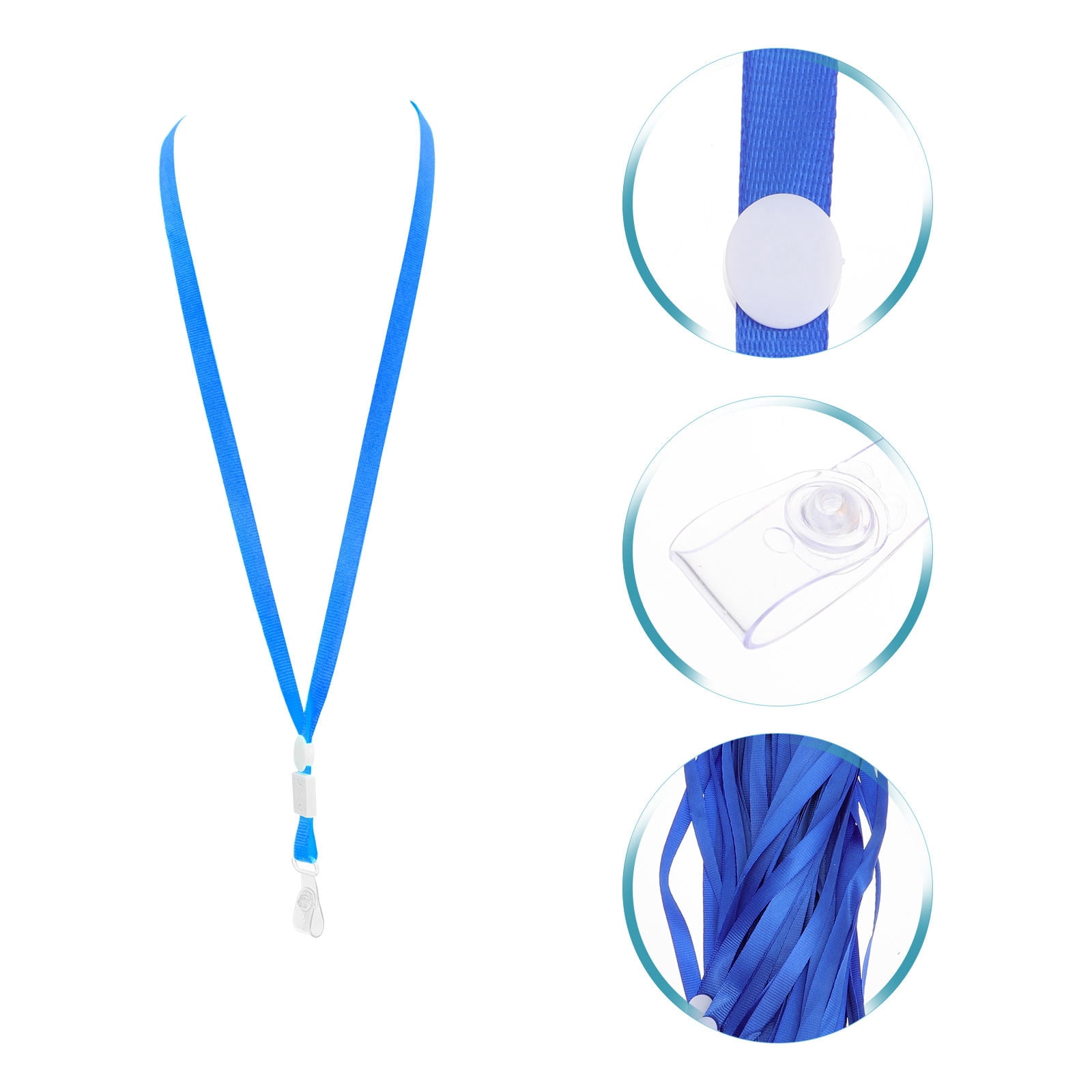 WHAMVOX 50 Pcs ID Lanyard Easy to Use Lanyards