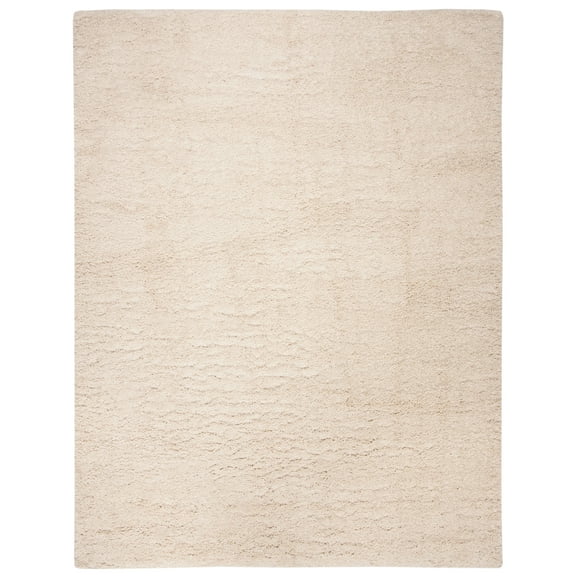 SAFAVIEH Fontana Jamie Solid Shag Area Rug, Creme, 11' x 15'