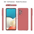 thumbnail image 2 of Galaxy A54 5G Case, Njjex Samsung Galaxy A54 Basic Case [Frosted] Shockproof Case Liquid Silicone Gel Rubber Soft TPU Anti-slip Bumper Thin Matte Slim Phone Case Covers For Samsung A54 5G,Red, 2 of 6