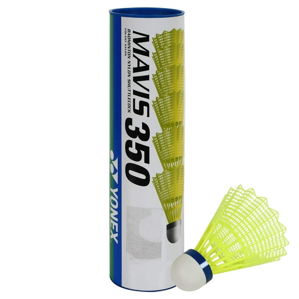 Shuttlecock YONEX Mavis 350 de nailon con tapa azul amarilla