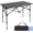 Black, variant on Camping Table Folding Portable Camp Aluminum Fold Up Lightweight Roll Up Table Adjustable Height with Carry Bag Indoor Outdoor for Camping, Picnic, Backyard, BBQ, Patio