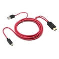 thumbnail image 1 of Micro USB to HDMI 1080P HD TV Cable Adapter - for Android Samsung Phones 11PIN, Red, 1 of 5