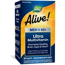 Nature’s Way Alive! Men’s 50  Ultra Potency Complete Multivitamin, Supports Healthy Aging*, 60 Tablets