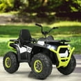 thumbnail image 3 of Gymax 12V Electric Kids Ride On Car ATV 4-Wheeler Quad w/ LED Light White, 3 of 7