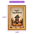 thumbnail image 5 of Happy Halloween Pitbull Witches Hat Pumpkin Carving Acrylic Plaque with Wood Photo Frame Box Terrier Dog Lover Light Box - 02019, 5 of 5