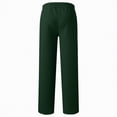 thumbnail image 4 of TAmten Boy Pants Size 10-12 Boys Baggy Sweatpants Open Bottom Straight Wide Leg Athletic Joggers Casual Drawstring Elastic Waist Sweat Pants with Pockets(Dark Green,9-10 Years), 4 of 5