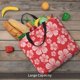 thumbnail image 5 of Easygdp Red Hibiscus Flower Bolsa Tote para Mujer, Bolso de Hombro para Trabajo, Playa, Viajes, Compras y Supermercado, 5 of 7