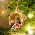 thumbnail image 2 of Pompotops 2023 New Cute Dog Christmas Tree Ornaments Mini Christmas Dog Lover Gifts for Home Christmas Holiday Party Decorations, 2 of 2