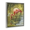 thumbnail image 4 of Stupell Industries Flamingo Shallow Pond Animals & Insects Painting Gray Floater Framed Canvas Art Print Wall Art, 17 x 21, 4 of 10