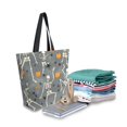 thumbnail image 2 of FORMRS Womens Canvas Tote Bag with Zipper Inner Pocket Shoulder Handbag, Halloween Dancing Skeleton, 2 of 7