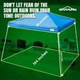 thumbnail image 3 of Caravan Canopy Pop-Up Tent V Series 2 12 x 12 ft Slanted Leg Instant Shade, Blue, 3 of 13