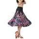 thumbnail image 1 of Falda de baile de salón para mujer, falda de práctica para baile latino, rumba, flamenco Negro, 1 of 6