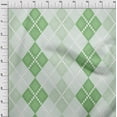 thumbnail image 4 of oneOone Cotton Jersey Green Fabric Argyle Craft Projects Decor Fabric Printed By The Yard 58 Inch Wide, 4 of 4