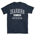 thumbnail image 1 of Dearborn Michigan Classic Established Men's Cotton T-Shirt, 1 of 1