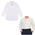 thumbnail image 3 of iiniim Kids Big Boy's  School Uniform Long Sleeve Button-Down Oxford Formal Dress Shirt, 3 of 7