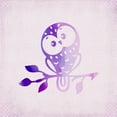 thumbnail image 2 of Kimberly, Allen 12x12 White Modern Wood Framed Museum Art Print Titled - Purple Pink Owl 3, 2 of 4