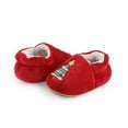 thumbnail image 5 of Otqutp Toddler Clearance Christmas Booties Soft Baby Santa Winter Warm Slippers Snow Boots Crib Shoes Soft Bottom Warm Socks Children Crib Shoes(Hot Pink,6-9 Months), 5 of 9