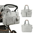 thumbnail image 4 of Diaper Tote Bag-Breast Pump Bag Diaper Organizer Bag with Shoulder Strap&Pacifier Case Mommy Baby Bag for Work,Weekender, 4 of 6