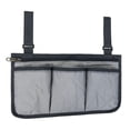 thumbnail image 3 of Bolsa lateral para reposabrazos de silla de ruedas, organizador de bolsillo, contenedor, bolsa organizadora gris jinwen Bolsas laterales para sillas de ruedas, 3 of 8