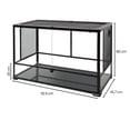 thumbnail image 3 of REPTI ZOO Terrario de Vidrio para Reptiles, Grande Doble puerta frontal antiescapes, 250Lt 91cm X 45cm X 60cm, Acua terrario de Cristal, Reptile Enclosure Knock-Down, terrario reptiles REPTI ZOO Terrario Know down 92 x 45 x 40, 3 of 11