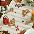 thumbnail image 3 of Touchbetter Ice Cream Gingerbread Sweet Christmas Table Runner, Seasonal Winter Kitchen Dining Table Decoration for Home Party Indoor 13x36 Inch, 3 of 6