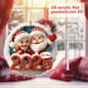 thumbnail image 4 of Adorno navideño colgante de acrílico | Recuerdo para la decoración del árbol de Navidad | Decoración para la chimenea del salón | Letrero con escena de pueblo invernal, 4 of 9
