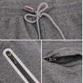 thumbnail image 3 of Men's Drawstring Elastic Waist Zipped Pockets Sport Fitness Jersey Sweat Shorts (Grey, M), 3 of 3