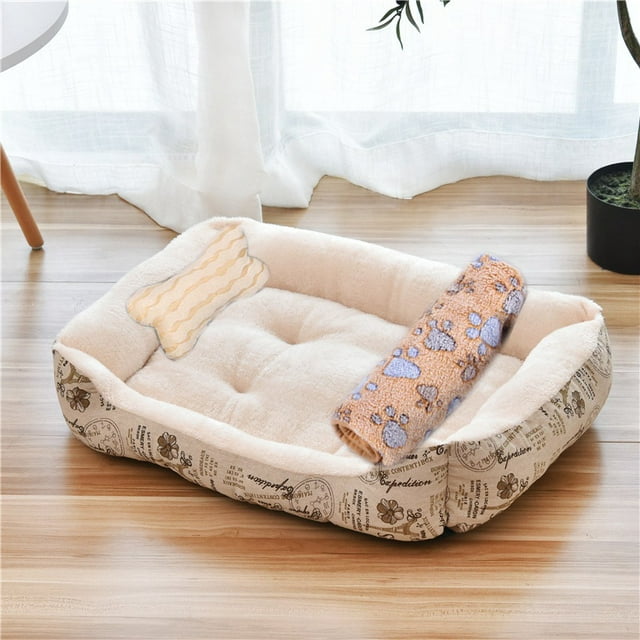 Warm Pet Nest Kennel For Small Medium Large Dogs Puppy Kitten Plus Size Bed with Machine Washable Warm Cozy Large Dog House LZ