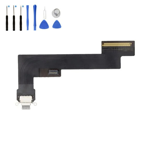 Eutoping USB Charging Port For Apple iPad Air 4 A2316 WIFI Black Dock Connector Charger Board Flex Cable Assembly Replacement with tool