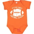 thumbnail image 3 of Inktastic It's My 1st Football Season Distressed Boys or Girls Baby Bodysuit, 3 of 5