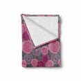 thumbnail image 2 of Pink and Grey Soft Flannel Fleece Blanket, Doodle Style Lace Swirled Circle Flower Pattern Ornamental Flourish, Cozy Plush for Indoor and Outdoor Use, 60" x 80", Fuchsia Magenta Grey, by Ambesonne, 2 of 6