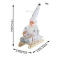 thumbnail image 3 of Fiudx Liquidación de ofertas flash Muñeco de Papá Noel esmaltado, adorno para árbol de Navidad, trineo navideño, muñeco de Papá Noel, 3 of 3