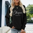 thumbnail image 2 of Chosen 1 2:9 Sweatshirt Sweatshirt Verse Shirt Shirt Women Casual Crewneck Pullover Tops Hooded Sweatshirt Womens Jogging Suit Jacket Women Bunny Zip up Ladies Sweat Top Cute Long Shirt Half, 2 of 4