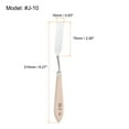 thumbnail image 2 of #J-10 Paleta Cuchillo 16mm Cuchillo Ancho Sólido Madera Mango Inoxidable Acero Pintura Mezcla Raspador Palé Cuchillo Espátula para Óleo Acrílica Pintura, 2 of 6