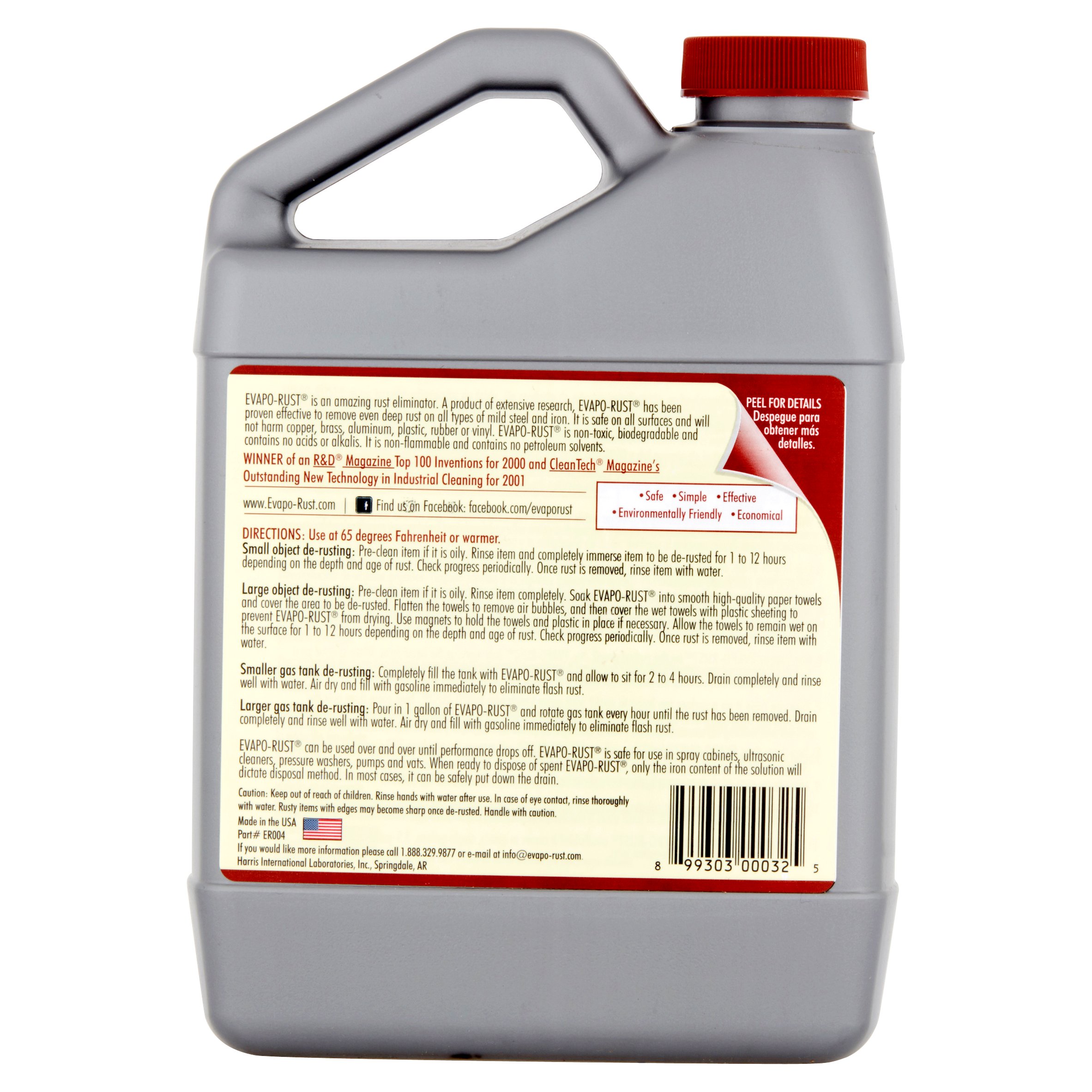 Evapo-Rust ER004 , The Original Super Safe Rust Remover, Water-based, Non-Toxic, Biodegradable, 32 oz - image 5 of 7
